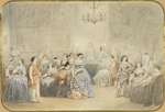 Montault, Henry de - Élisa Rachel in the foyer of the Comédie Française
