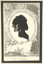 Anonymous - Silhouette portrait of Natalia Kirillovna Zagryazhskaya née Razumovskaya (1747-1837)