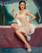Darro, Peter - Pin-Up in a Negligee