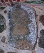 Pre-Christian Art - The Svantevit-Stone in the church in Altenkirchen on the island Rügen