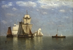 Clays, Paul Jean - Ships lying off Flushing