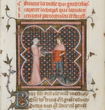 Master of the Rose novels - Miniature from a manuscript of the Roman de la Rose by Guillaume de Lorris and Jean de Meun