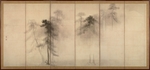 Hasegawa, Tohaku - Pine Trees (Left of a pair of six-section folding screens)