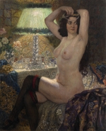 Bogdanov-Belsky, Nikolai Petrovich - By the Green Lamp