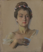 Somov, Konstantin Andreyevich - Portrait of Alexandra Levchenko
