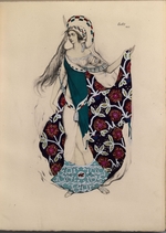 Bakst, Léon - Costume design for the ballet Artémis troublée by Paul Paray