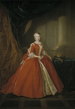 Silvestre, Louis de - Portrait of the Princess Maria Amalia of Saxony (1724-1760) in Polish costume