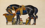 Bakst, Léon - Watering Horse