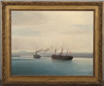 Aivazovsky, Ivan Konstantinovich - Capture of the Turkish Troopship Mersina by the Steamer Russia on 13 December 1877