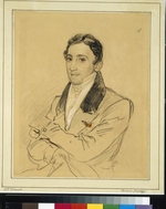 Briullov, Karl Pavlovich - Portrait of the writer Francesco Domenico Guerrazzi (1804-1873)