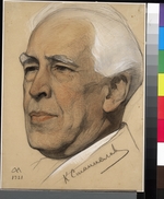 Andreev, Nikolai Andreevich - Portrait of the Regisseur Konstantin S. Stanislavsky (1863-1938)