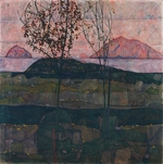 Schiele, Egon - Setting Sun