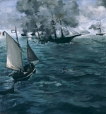 Manet, Édouard - The Battle of the Kearsarge and the Alabama