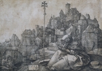 Dürer, Albrecht - Saint Anthony in front of the town