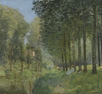 Sisley, Alfred - Rest along the Stream. Edge of the Wood
