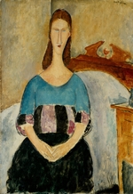 Modigliani, Amedeo - Portrait of Jeanne Hébuterne