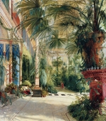 Blechen, Carl - The Interior of the Palm House