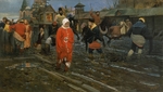 Ryabushkin, Andrei Petrovich - Seventeenth-Century Moscow Street on a Public Holiday