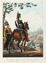 Belousov, Lev Alexandrovich - Under Officer of the Cavalry Pioneer Squadron (From: Collection Des Uniformes de l'Armée Imperiale Russe)