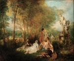 Watteau, Jean Antoine - The Feast of Love