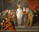 Watteau, Jean Antoine - The Italian Comedians