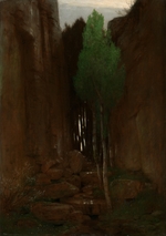 Böcklin, Arnold - Spring in a Narrow Gorge