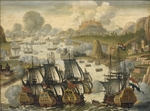 Netherlandish master - The Sea Battle of Vigo Bay, 23 October 1702