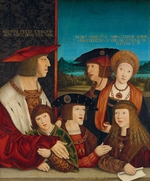 Strigel, Bernhard - Portrait of Emperor Maximilian I with His Family