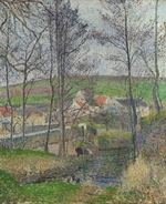 Pissarro, Camille - The banks of the Viosne at Osny in grey weather