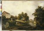 Voloskov, Alexei Yakovlevich - View in the Modest Rezvoi's country estate Marienhof near Petersburg