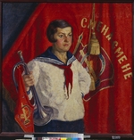 Mashkov, Ilya Ivanovich - Pioneer with a trumpet