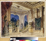 Polenov, Vasili Dmitrievich - Stage design for the opera The scarlet Rose by N. Krotkov