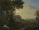 Lorrain, Claude - Landscape with Narcissus and Echo