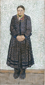 Burliuk, Vladimir Davidovich - Ukrainian Peasant Woman