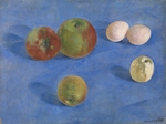 Petrov-Vodkin, Kuzma Sergeyevich - Still Life. Apples and Eggs