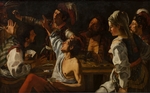 Rombouts, Theodor - Card and Backgammon Players. Fight over Cards