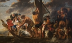 Jordaens, Jacob - The Tribute Money. Peter Finding the Silver Coin in the Mouth of the Fish. (The Ferry Boat to Antwerp)