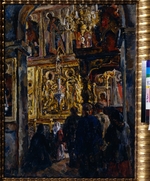 Konchalovsky, Pyotr Petrovich - Church service in the Saint Sophia Cathedral