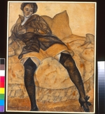 Grigoriev, Boris Dmitryevich - A sitting woman