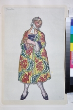 Bakst, Léon - Costume design for the ballet Le donne di buon umore by C. Goldoni