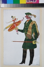 Bakst, Léon - Englishman. Costume design for the ballet The Magic Toy Shop by G. Rossini