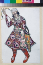 Bakst, Léon - Ivan Tsarevich. Costume design for the ballet The Firebird (L'oiseau de feu) by I. Stravinsky