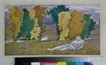 Bakst, Léon - Stage design for the ballet Daphnis et Chloé by M. Ravel