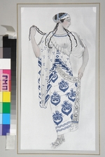 Bakst, Léon - Costume design for Ida Rubinstein in the ballet Hélène de Sparte by E. Verhaeren and D. de Séverac
