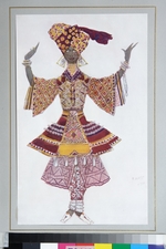 Bakst, Léon - Costume design for the Ballet Blue God by R. Hahn