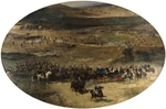Fortuny Marsal, Mariano - Queen Maria Christina Reviewing the Troops