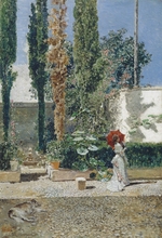 Fortuny Marsal, Mariano - Garden of the Fortuny's house
