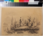 Lermontov, Mikhail Yuryevich - Georgian women on the roof (Lezghinka)