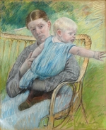 Cassatt, Mary - Mathilde Holding Baby