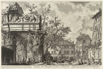 Piranesi, Giovanni Battista - Veduta with the Temple of Jupiter Tonans